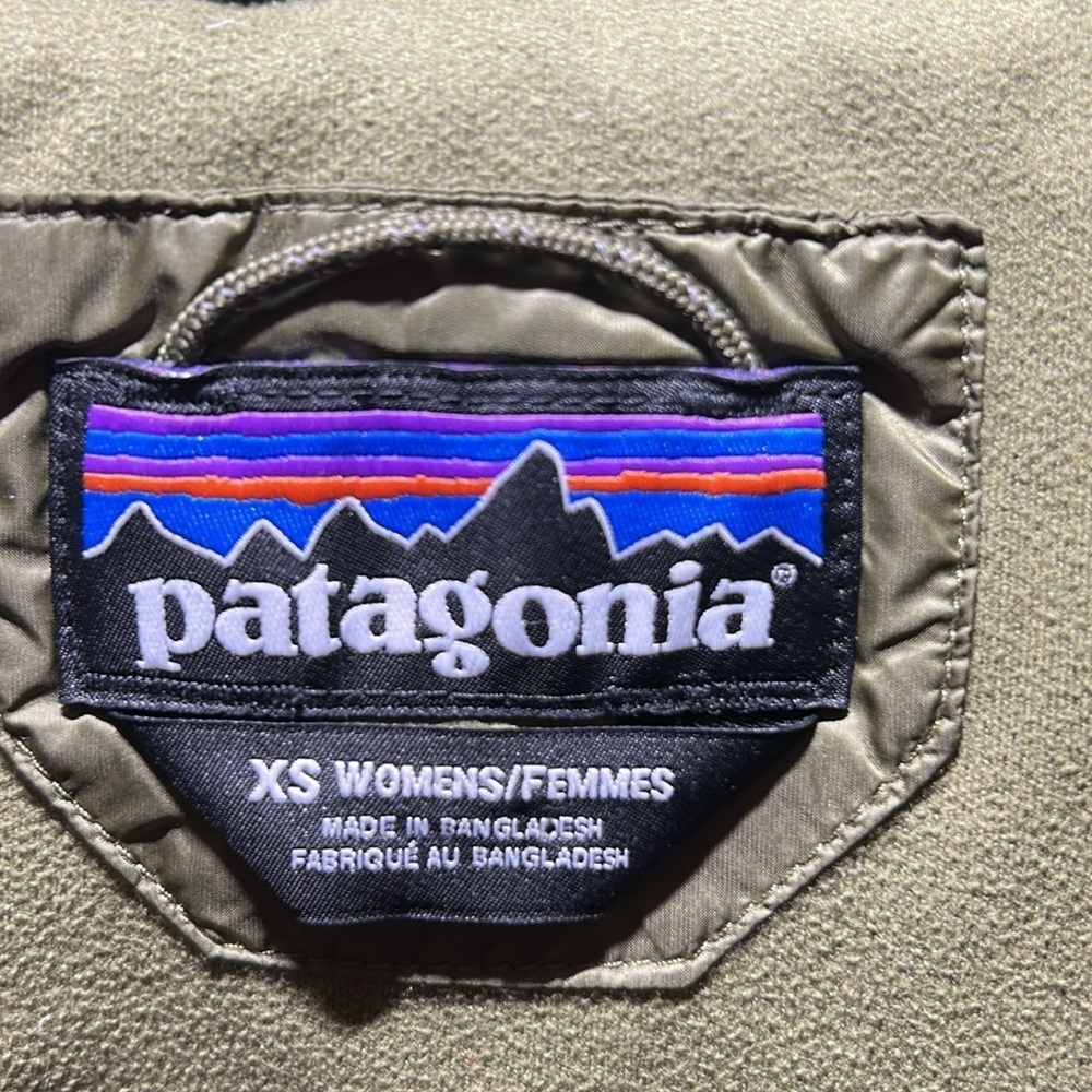 Patagonia Women’s Prow Bomber Down Jacket Buffalo Green Size XS - Picture 8 of 9